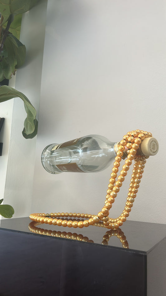 Gold Pearl Bottle Holder